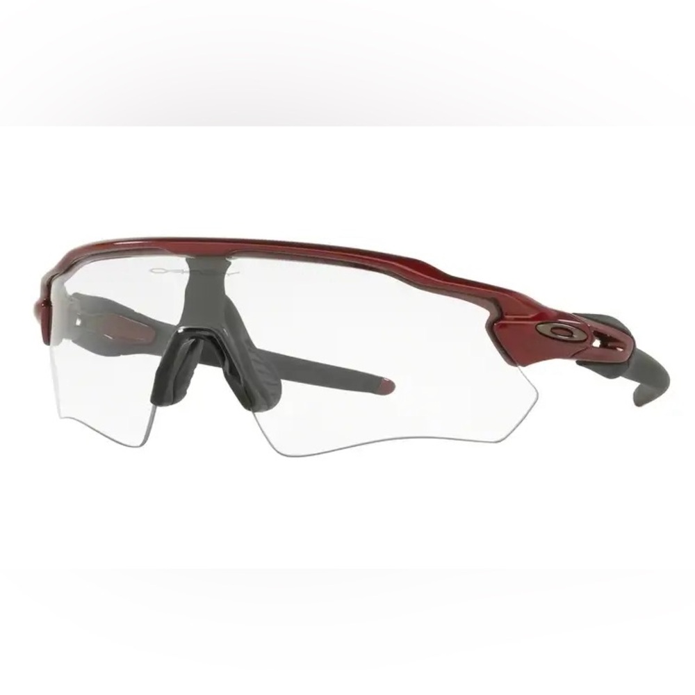 Oakley Custom Radar EV Sunglasses-Metallic Red, Path, Prizm Deep Water Polarized